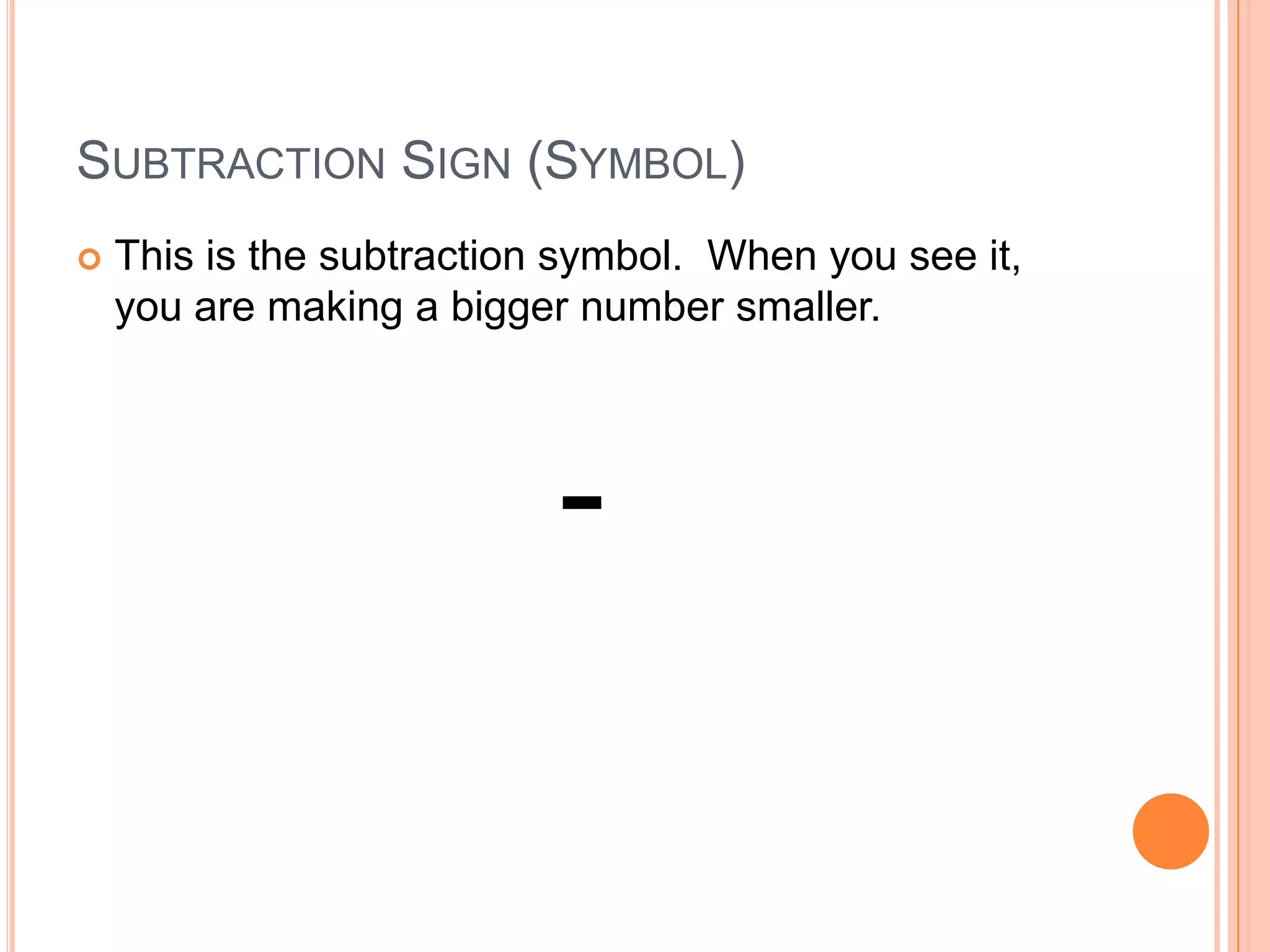 Kindergarten subtraction unit | PPTX