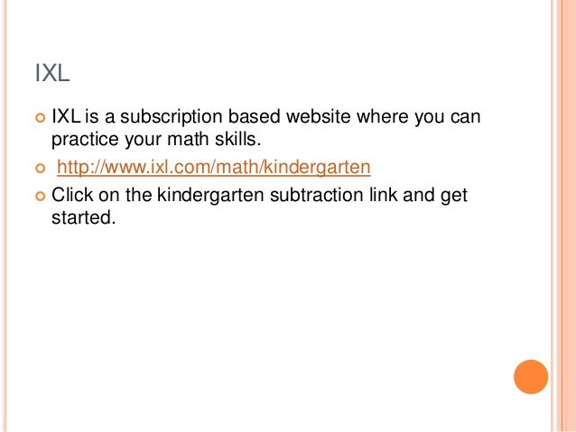 Kindergarten subtraction unit