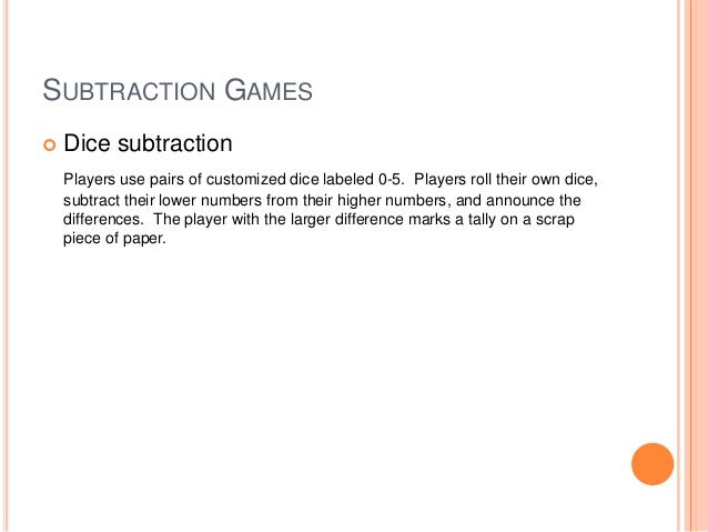 Kindergarten subtraction unit