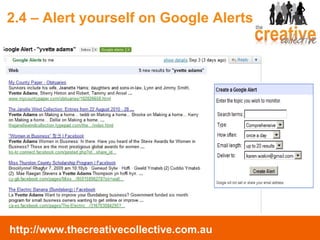 2.4 – Alert yourself on Google Alerts 