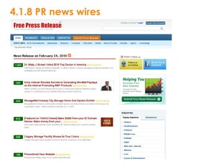 4.1.8 PR news wires 