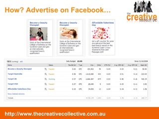 How? Advertise on Facebook… 