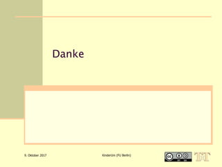 Danke
http://bit.ly/TimeMap1000Kinder
9. Oktober 2017 KinderUni (FU Berlin)
 