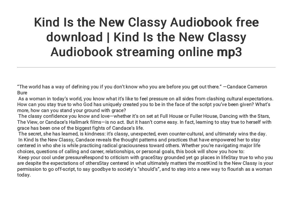 Kind Is The New Classy PDF Free Download Kind Is The New Classy PDF Free Download