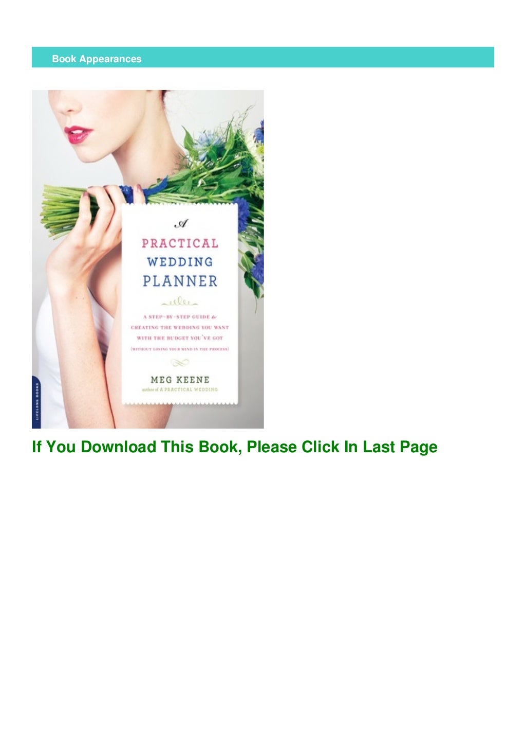 a practical wedding planner