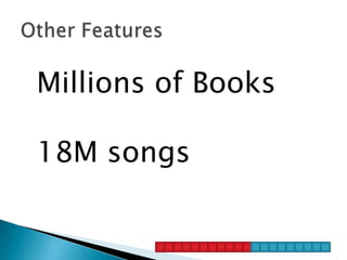 Millions of Books

18M songs
 