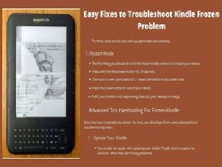 Fix Kindle Frozen Screen Error
