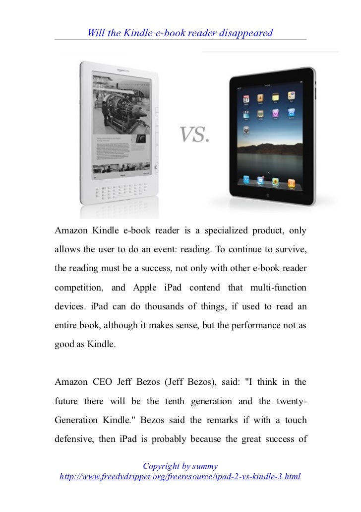 Kindle vs i pad