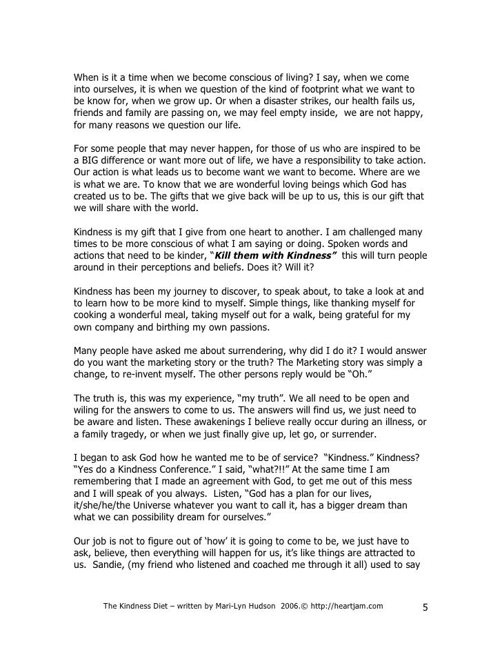 kindness diet opqrst emt
