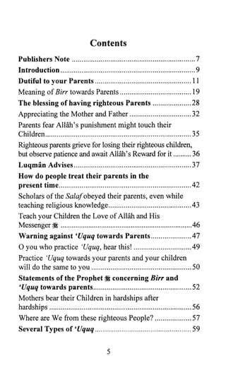 Kindness to parents