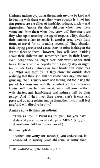 Kindness to parents