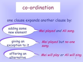 Alternative Clause Example Kinds of sentences according to structure | PPT