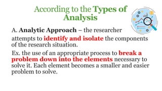 types of analysis in research - eleanorrillowolf... Kinds and classifications of research | PPTX