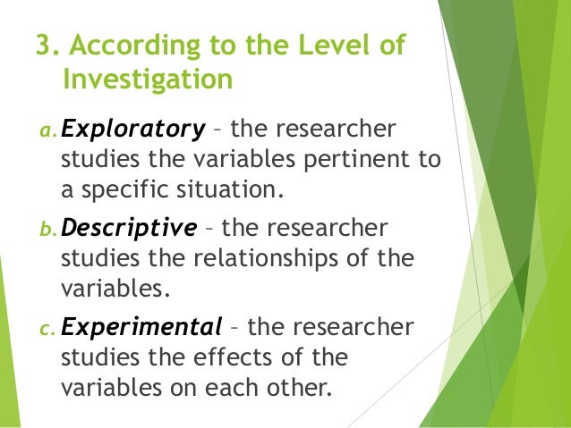 Classification And Interpretation Of Research