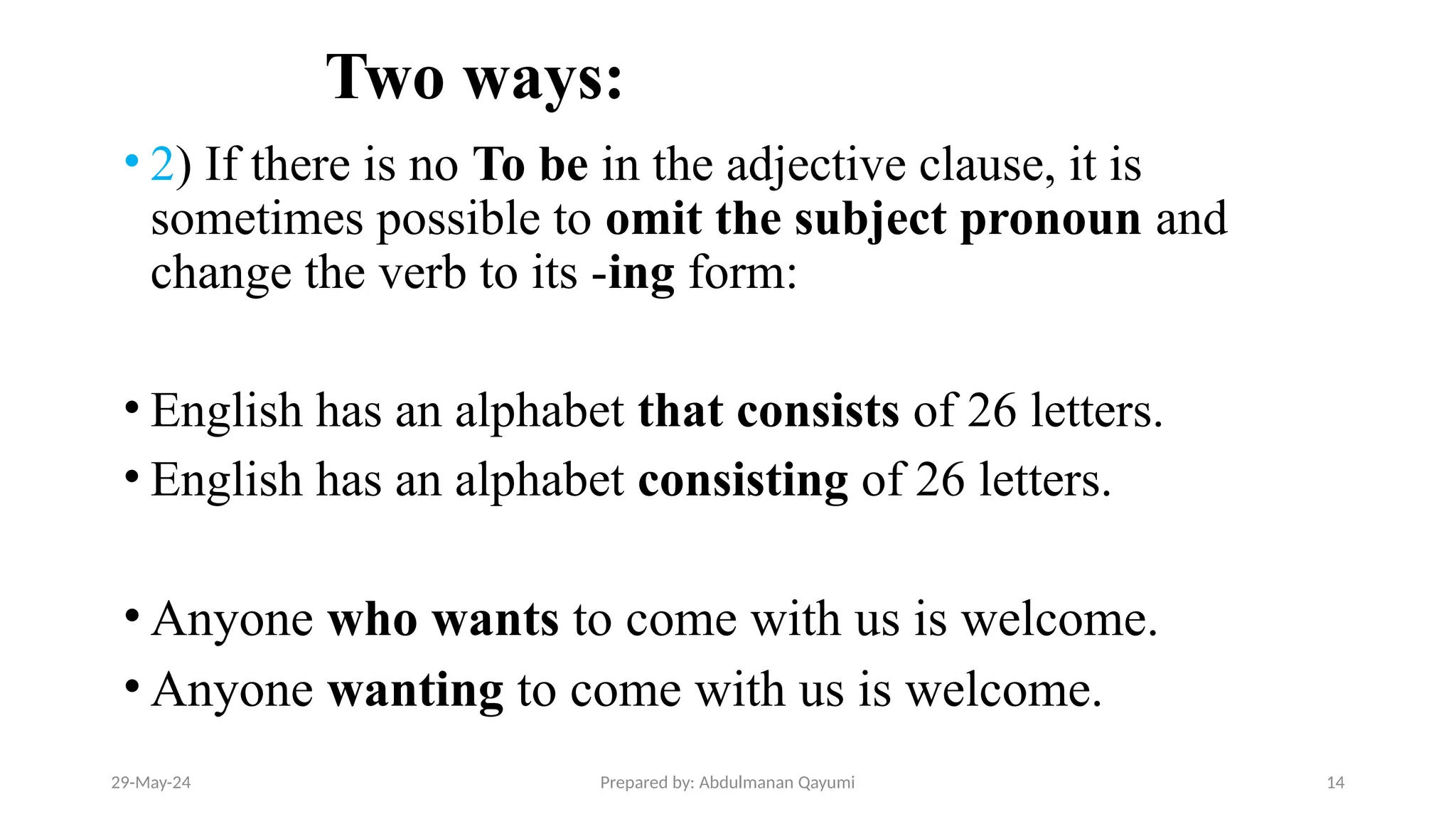 Kinds of adjective clause (English) .pptx