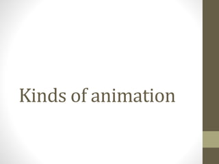 Kinds of animation
 