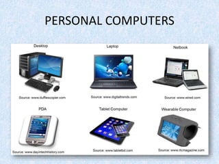 PERSONAL COMPUTERS
 
