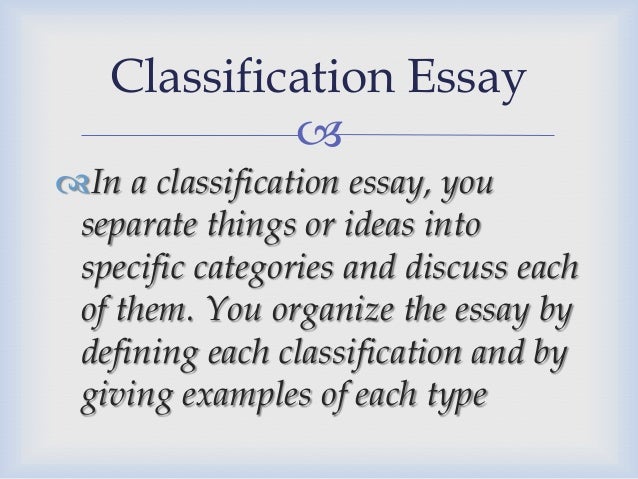 kinds of essay with example