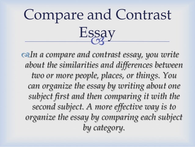 how to write a compare and contrast essay xbox one