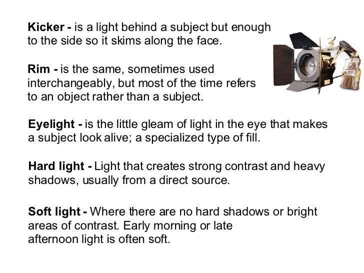 type of lighting. 2. type of lighting e