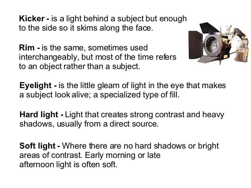 Lighting kinds of lights