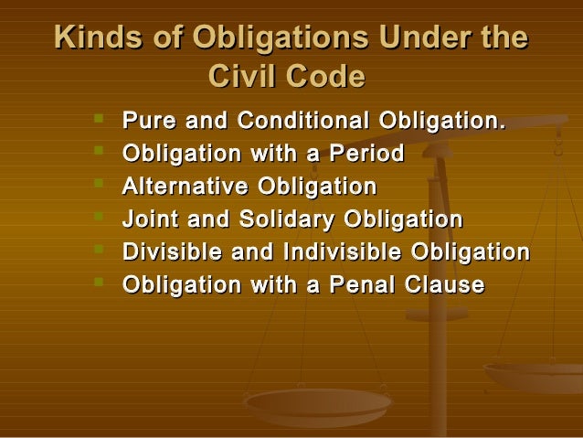 Kinds Of Judicial Obligation