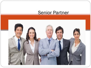 A partner in a partnership who is less important
than a senior partner, but may become a
senior partner later. 
junior par...