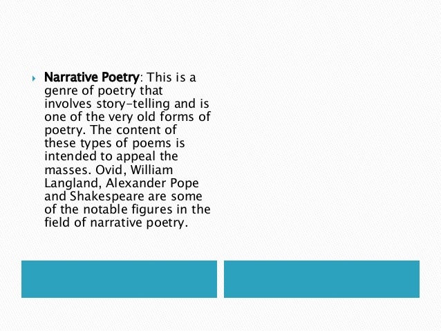 How to write narrative poetry