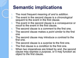 Kinds of sentences; compound sentences | PPTX