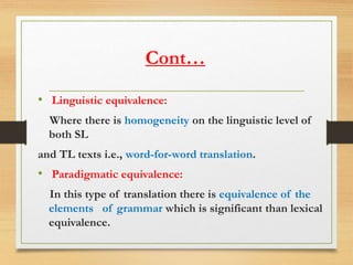 Kinds of translation | PPTX