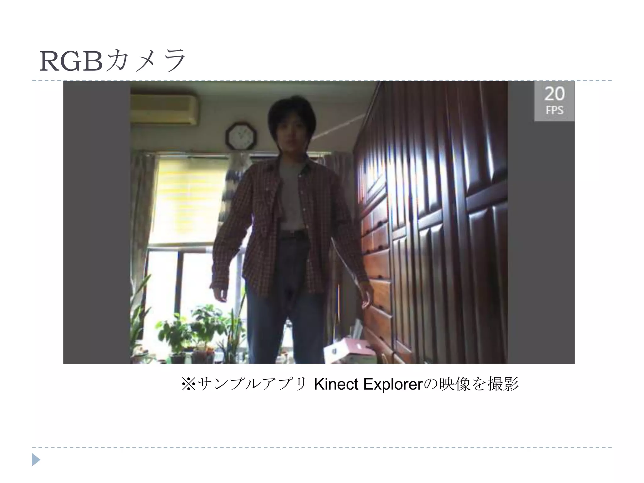 RGBカメラ




     ※サンプルアプリ Kinect Explorerの映像を撮影
 