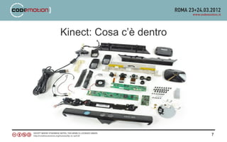 Kinect: Cosa c’è dentro




                          7
 