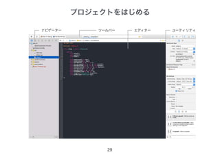 プロジェクトをはじめる
29
ナビゲーター ツールバー ユーティリティエディター
 