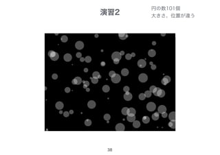演習2
38
円の数101個
大きさ、位置が違う
 