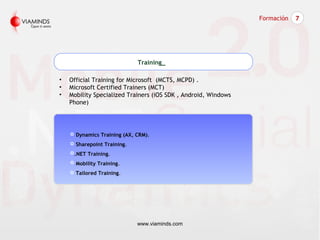 Training_
• Official Training for Microsoft (MCTS, MCPD) .
• Microsoft Certified Trainers (MCT)
• Mobility Specialized Tra...