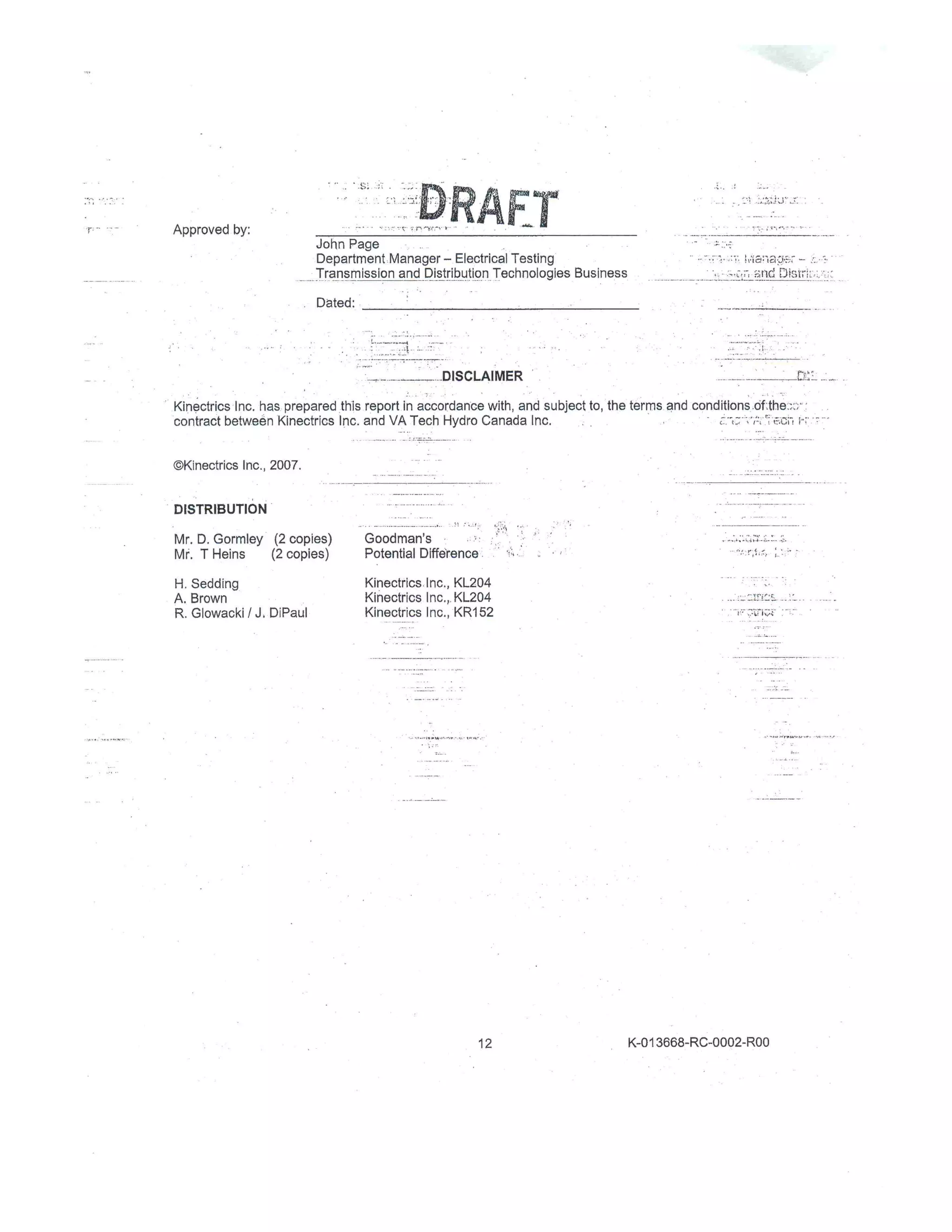Kinectrics Draft Report With Over 100 Errors k 01[1]