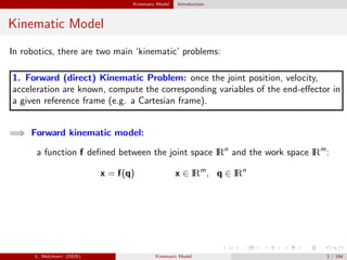 Kinematic modelofrobotmanipulators (1) | PDF