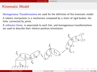 Kinematic modelofrobotmanipulators (1) | PDF