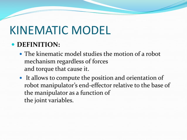 Kinematic Model vs Dynamic Model | PDF | Physics | Science