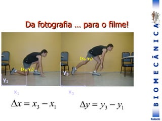 B
I
O
M
E
C
Â
N
I
C
A
Rodacki
Da fotografia … para o filme!
x1
y1
y3
x3
1
3 x
x
x 

 1
3 y
y
y 


(x1, y1)
(x3, y3)
 