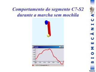 B
I
O
M
E
C
Â
N
I
C
A
Rodacki
Comportamento do segmento C7-S2
durante a marcha sem mochila
 