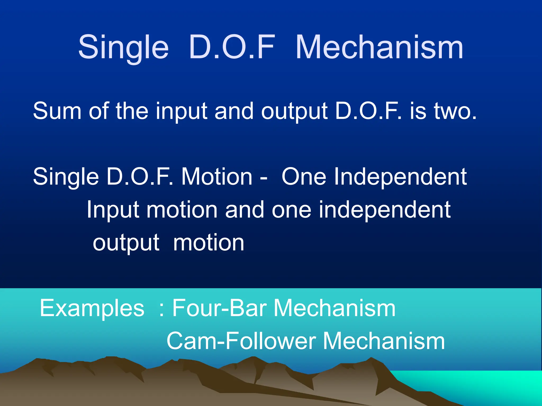 kinematics.ppt kdm tom kinematics of machines | PPT