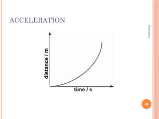 kinematics motion distance and displacement | PPTX