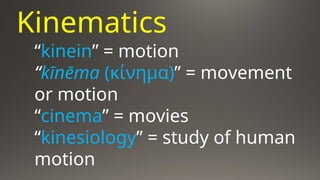 Kinematic Quantities and Position Along a Straight Line | PPT