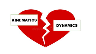 KINEMATICS
DYNAMICS
 