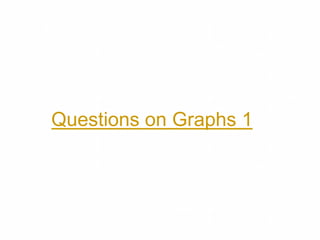 Questions on Graphs 1
 