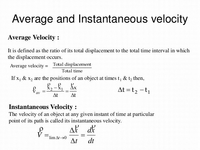 Spice Of Lyfe Formula Of Average Speed In Physics