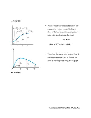 Kinematics of a particle | DOC