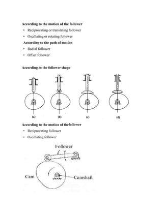 Stop Rotation Follower Part Kinematics of cam mechanisms | PDF