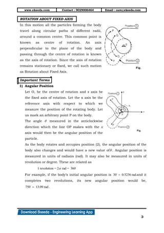 Kinematics of rigid bodies | PDF